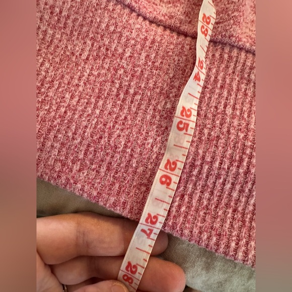 Maeve Anthropologie Marled Laney Pink Soft Mock Cowl Neck Sweater 1X - Picture 7 of 8